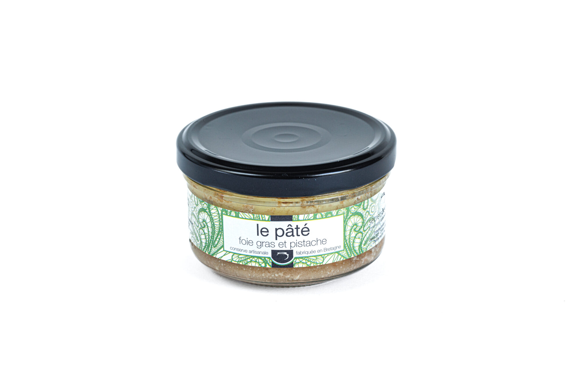 Le pâté 90 G au foie gras et pistaches gamme bretonne