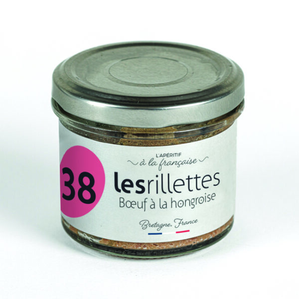 Rillettes de bœuf à la Hongroise - Hongroise - rillettes - bœuf - apéritif - apéritif à la française - sans porc - viande française